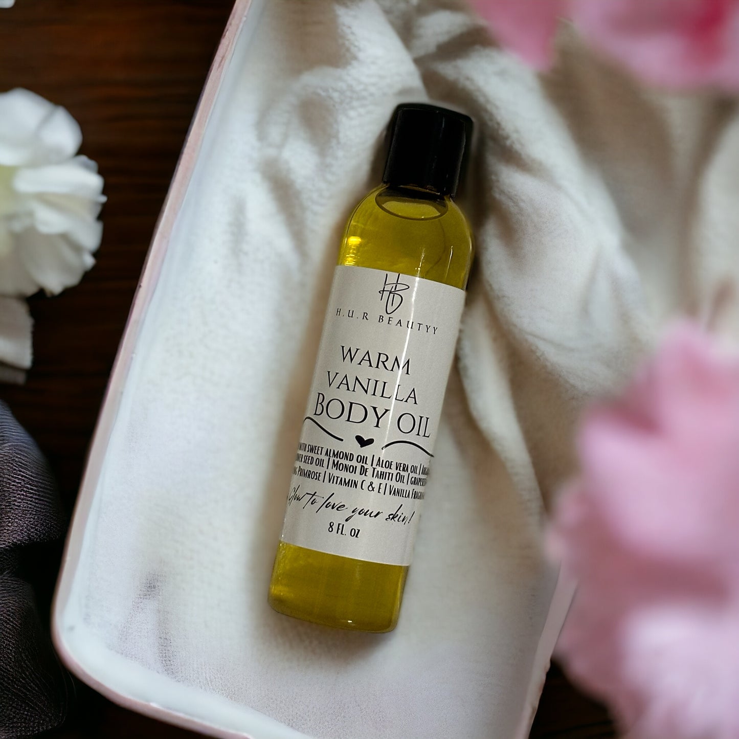 Warm Vanilla Body Oil - 8oz