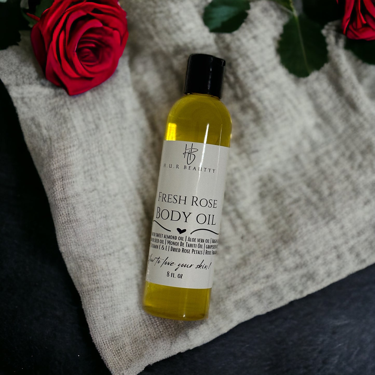 Fresh Rose Body Oil & Sugar Scrub
