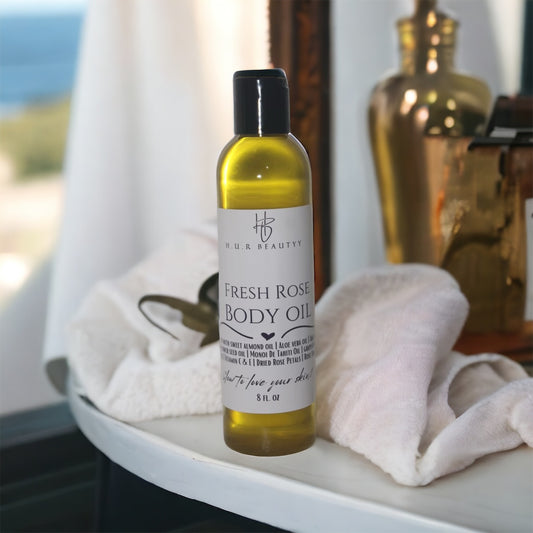 Fresh Rose Body Oil - 8oz